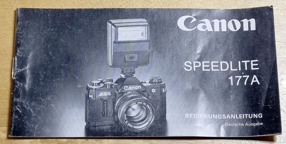 Bedienungsanleitung Canon Speedlite 177A in Landsberg (Lech)