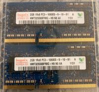 hynix 2x 2GB 1Rx8 PC3-10600S DDR3 1333 SODIMM RAM Arbeitsspeicher Rheinland-Pfalz - Fischbach Vorschau