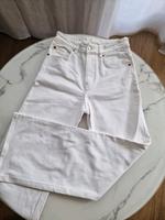 Weiße High Waist Jeans mit weitem Bein, Gr 34 H&M München - Au-Haidhausen Vorschau