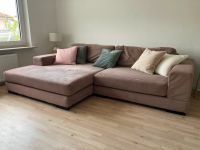 Big Sofa Couch L-Form  / Farbe Taupe Braun / Microfaser Hessen - Bruchköbel Vorschau