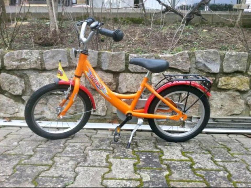 Schönes 16 Zoll Puky Kinder Fahrrad mit neuen Reifen in Grettstadt