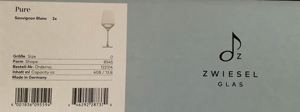 2 Sauvignon Weißweingläser Pure Schott Zwiesel in München