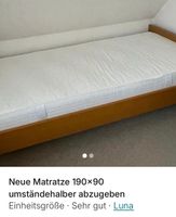 Neue Matratze umständehalber zu verkaufen LUNA 190x90 Euro 30 Niedersachsen - Weyhe Vorschau