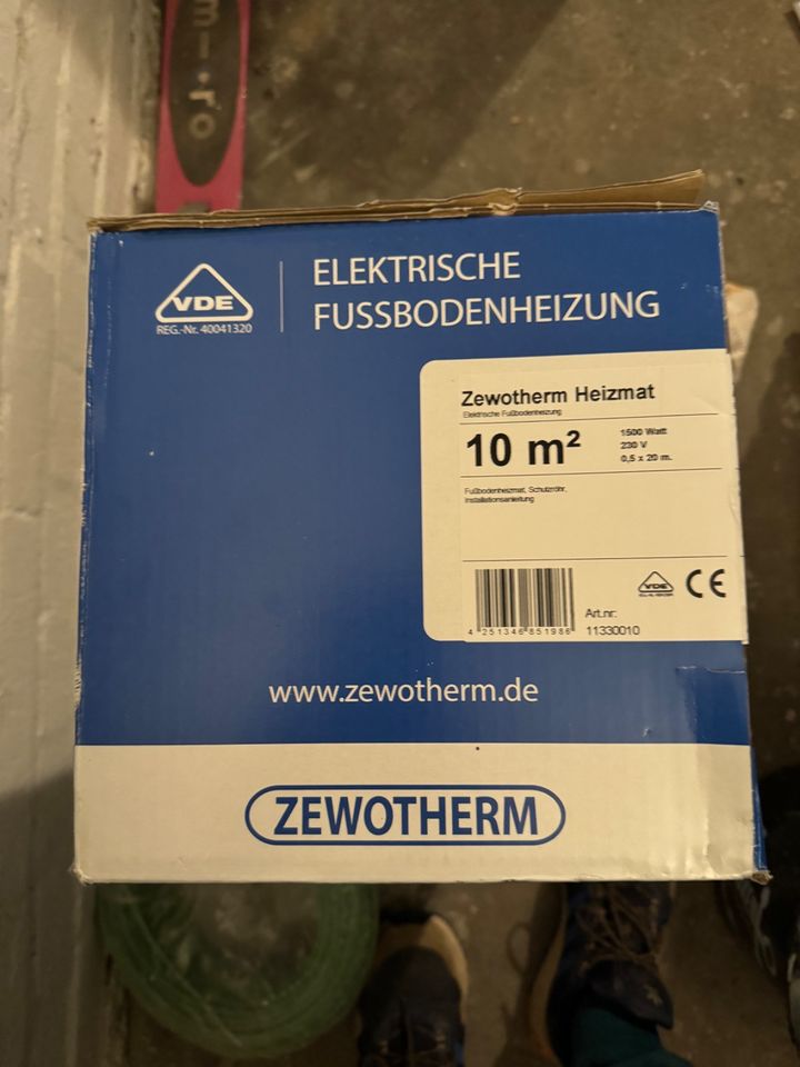 Zewotherm Elektro-Heizmatte 10m² in Hamburg