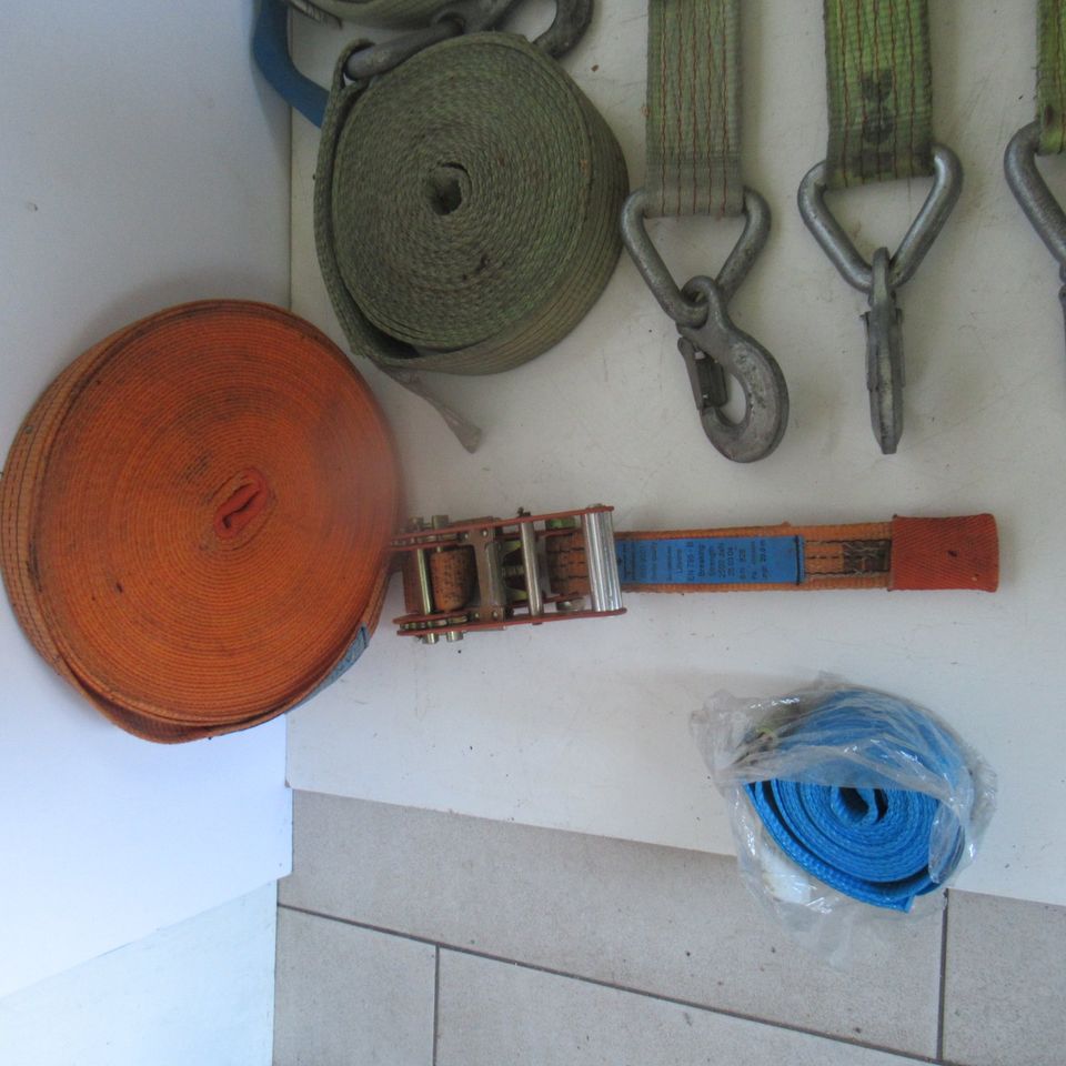 Spanngurte Set von Mammut Tec 5 und 4 cm breit in Meißenheim