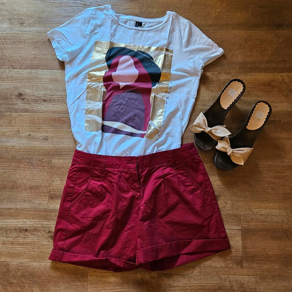 Shirt, Shorts, Sandalen, Vero Moda, Zero, Görtz XS / S 39 in Flensburg