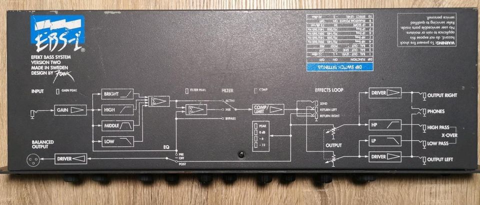 EBS-1 Bass Vorstufe Preamp Rack in Chemnitz