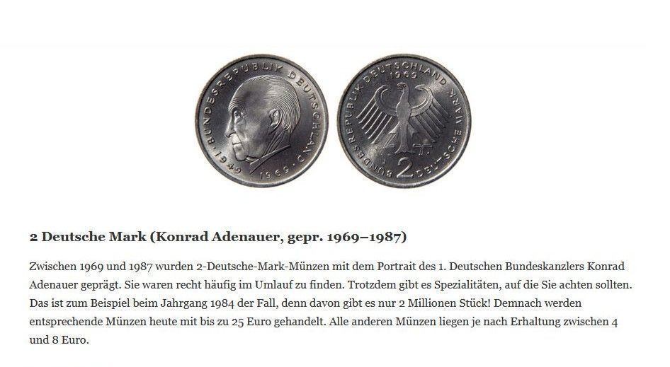 D-Mark Kursmünzensätze von 1987 kompl. mit Raritäten 0,50 & 1,-DM in Siegen