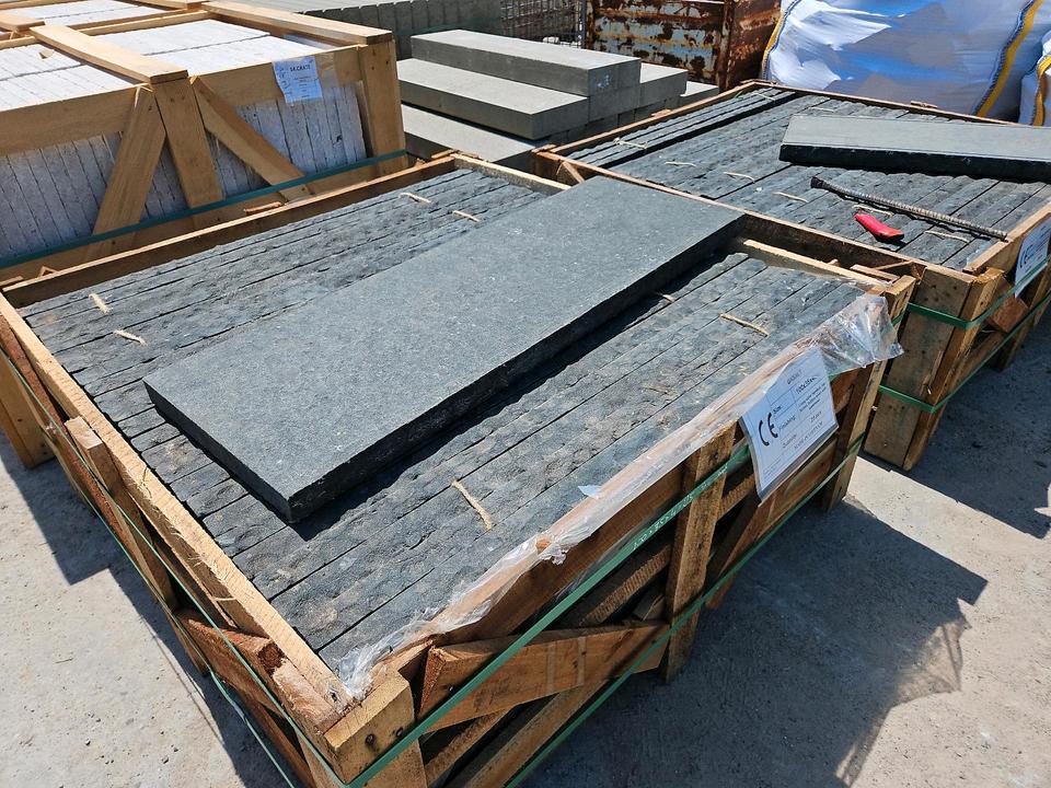 100cm x 35cm  Abdeckplatte Basalt Naturstein Premium inkl Mwst in Grettstadt