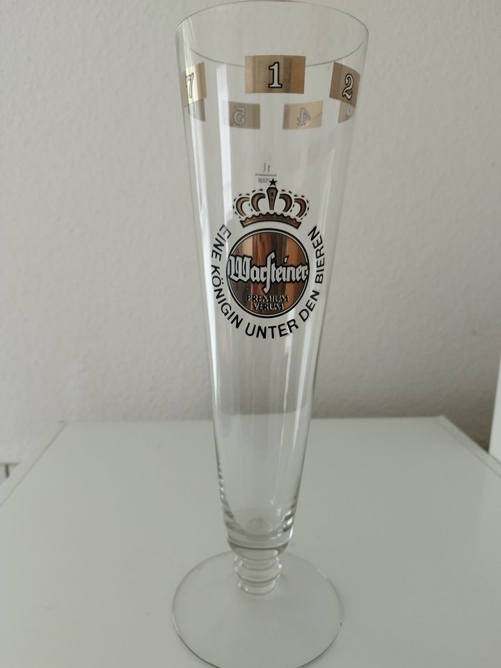 Bierglas Freundschaftsglas Warsteiner Glas 1 Liter in Warstein