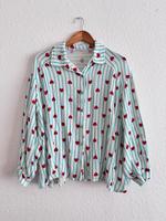 Neu mit Etikett Musselinbluse oversize gestreift Herzchen Blau Innenstadt - Köln Altstadt Vorschau