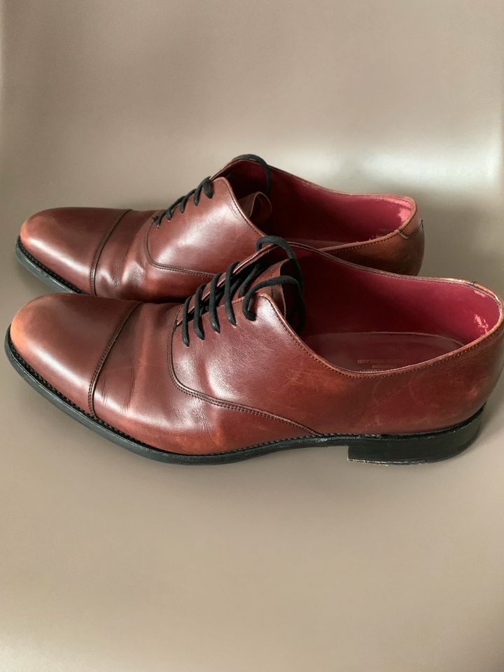 Charles Tyrwhitt - Oxford-Schuhe, Leder, braun, Gr. 9/43 in Landshut