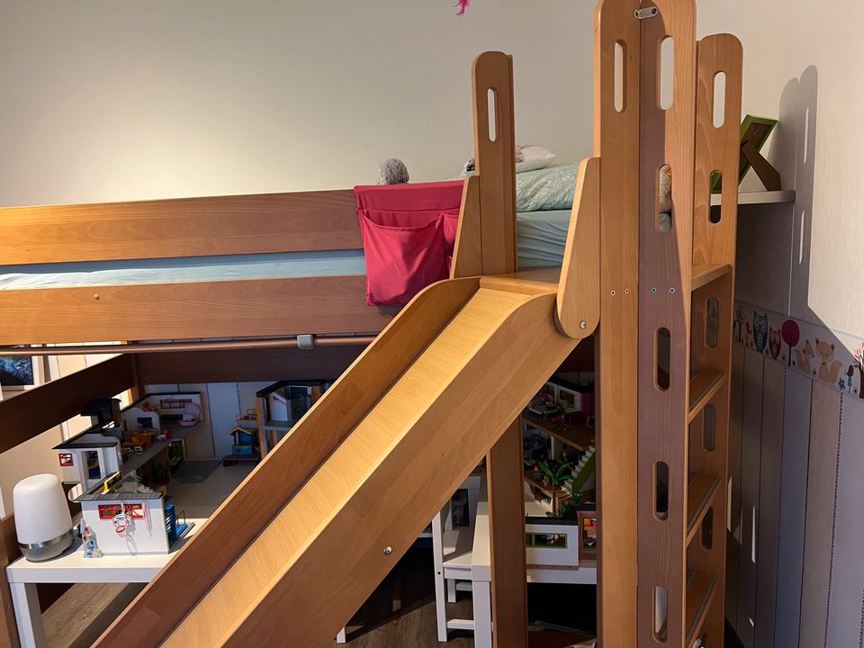 Paidi Kinderzimmer Schrank Hochbett mit Rutsche Schreibtisch in Hagen