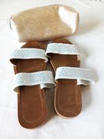 Sommer Slipper Größe 39 & Kosmetiktasche glitzern Kreis Ostholstein - Neustadt in Holstein Vorschau