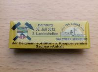 Bergbau Abzeichen 100 Jahre Salzbergwerk Bernburg Thüringen - Bleicherode Vorschau