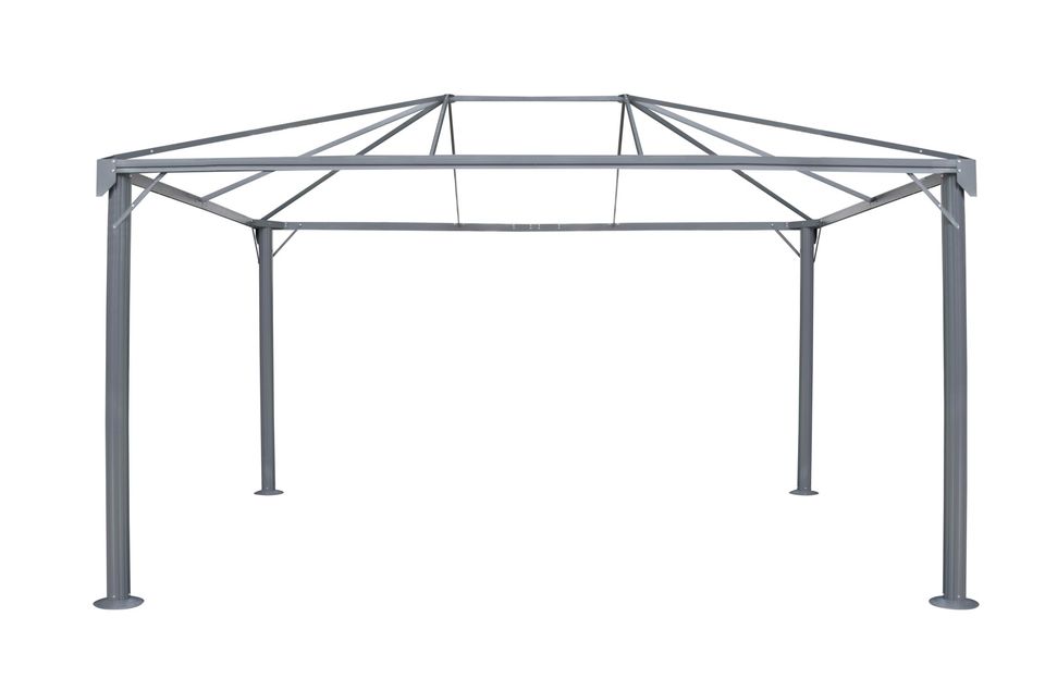 B-Ware Alu-Stahl Pavillon 3x4m grau + Moskitonet, Preis 600 Euro* in Waghäusel