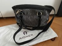 AIGNER Handtasche, Umhängetasche, schwarz Muster, Top Zustand Berlin - Wilmersdorf Vorschau