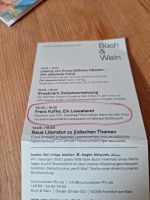 2 Karten für Kafka Lesung 22.5. Frankfurt am Main - Bornheim Vorschau