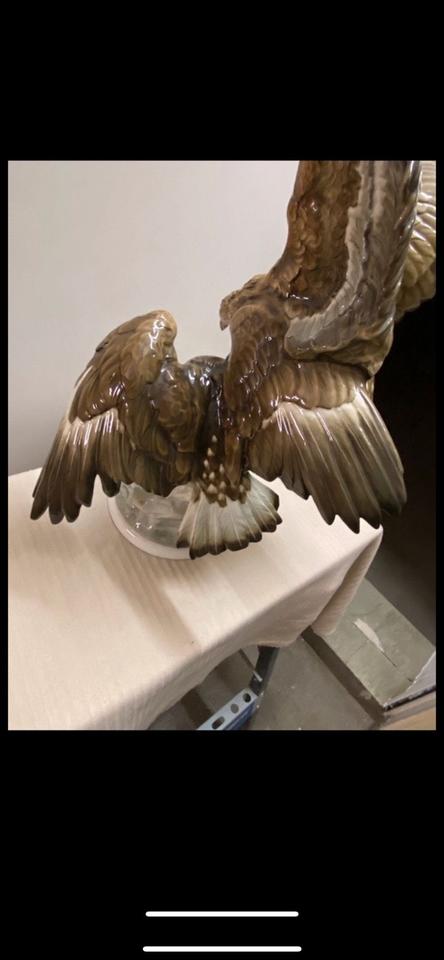 Porzellan Skulptur hutschenreuther Adler signiert Karl tutter in Essen