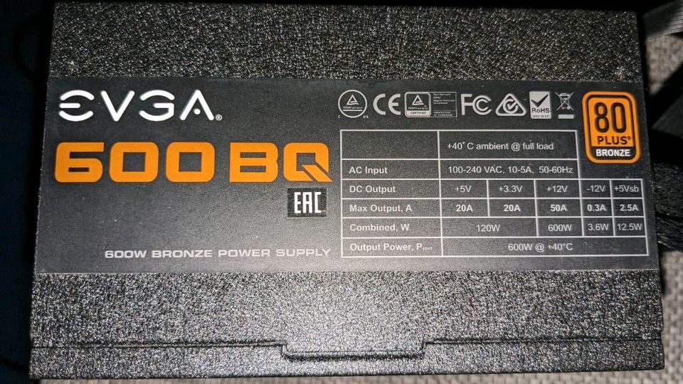 EVGA 600W PC Netzteil in Bottrop