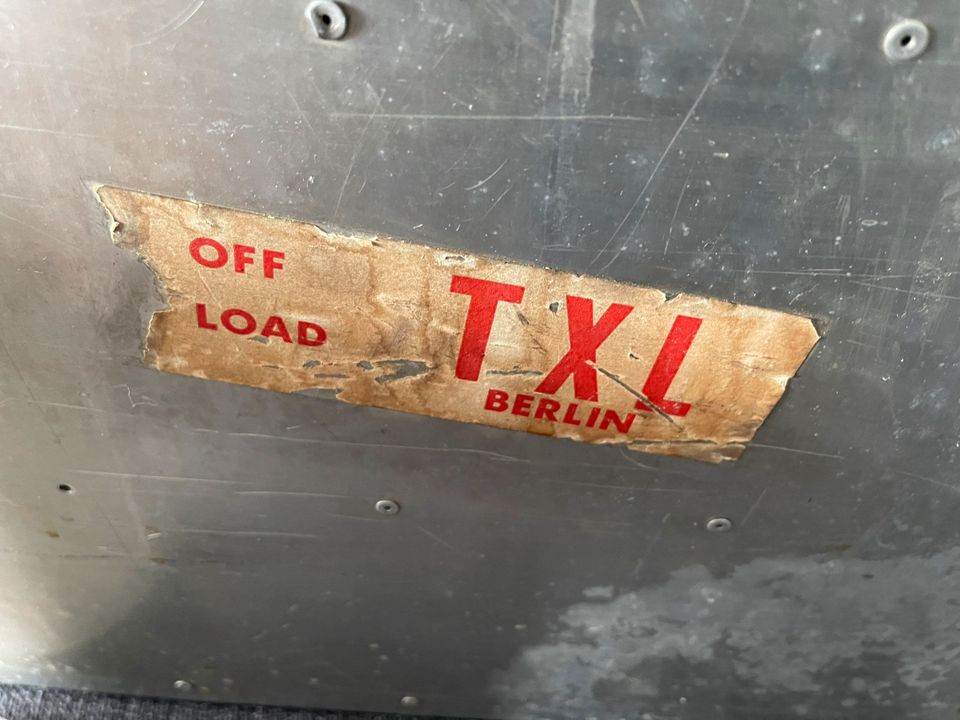 TXL Tegel Airport Laker Airways Aluminium Box in Berlin