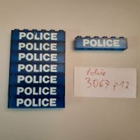 Lego 1x6 transparent dunkelblau bedruckt POLICE 3067 3067p12 Nordrhein-Westfalen - Eslohe Vorschau