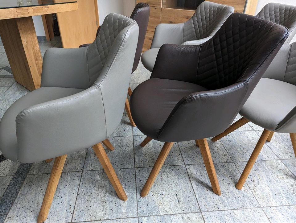Moderne Armlehn- Stühle  - 8 Stück - in Uettingen