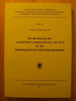 Klaus Peter Follak Bedeutung landshuter Landesordnung 1474 MBM Bayern - Erdweg Vorschau