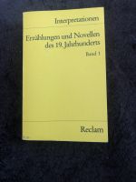 Erzählungen und Novellen des 19.Jahrhunderts Band 1 Reclam 8413 Bayern - Ortenburg Vorschau