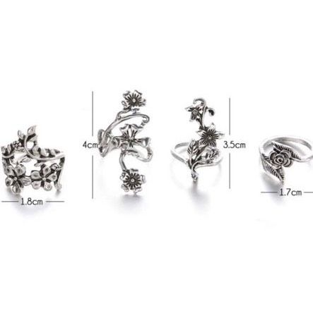 Ringe set blumen in Dinkelsbuehl