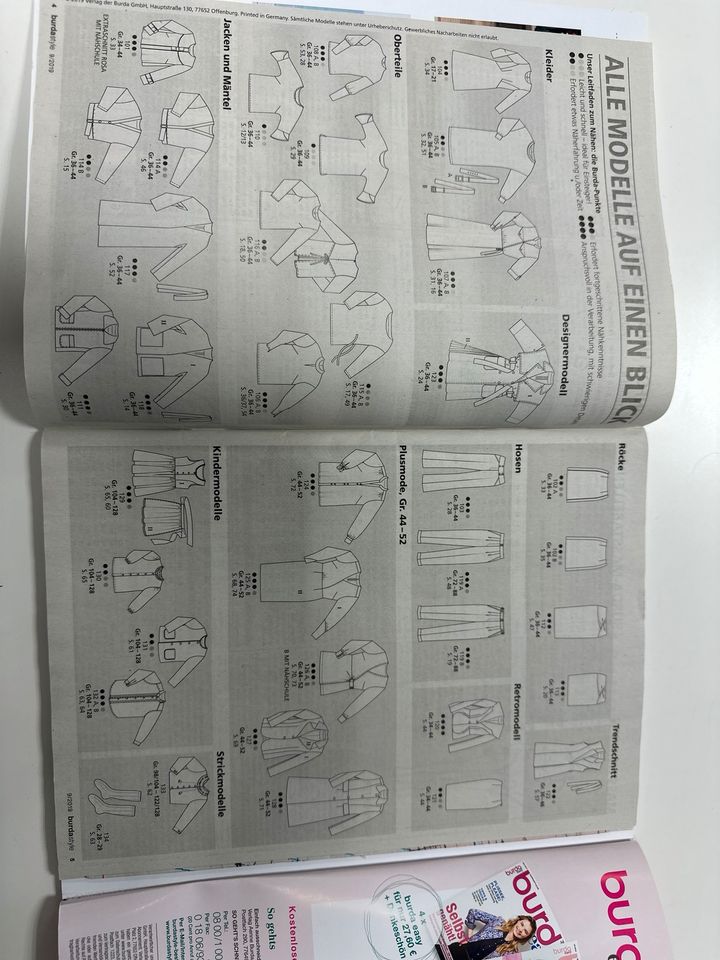 Burda Style Zeitschrift nähen mit Schnittmuster Sonderheft in Frankfurt am Main