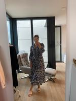 Zara Midi Kleid blau Creme Gr. S Baden-Württemberg - Winnenden Vorschau