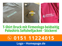 T-Shirt Druck · Arbeitskleidung mit Logo · Werbetextilien bedrucken lassen Polo Shirt · Textildruck Werbedruck · Poloshirts Design · beflocken · Softshell Jacke günstig Stickerei Siebdruck Flexdruck Berlin - Mitte Vorschau
