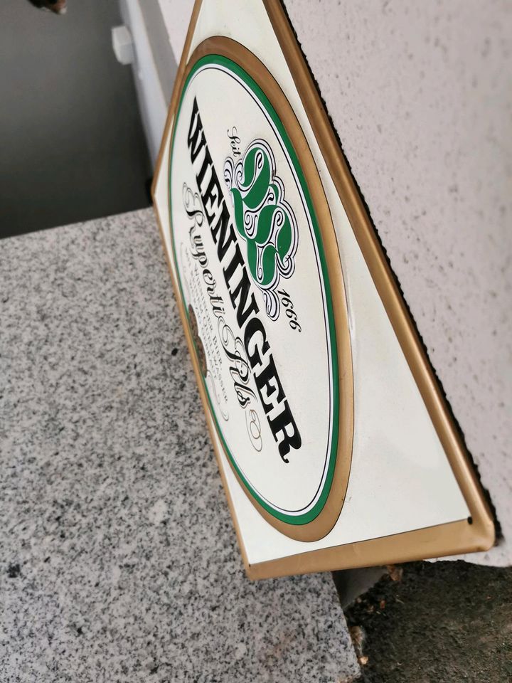 Blechschild Wieninger Ruperti Pils in Mainaschaff