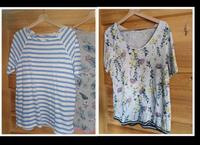 Cecil Sommer T-Shirts Shirt grau Blumen 0. blau weiß Gr. L Einzel Niedersachsen - Seesen Vorschau