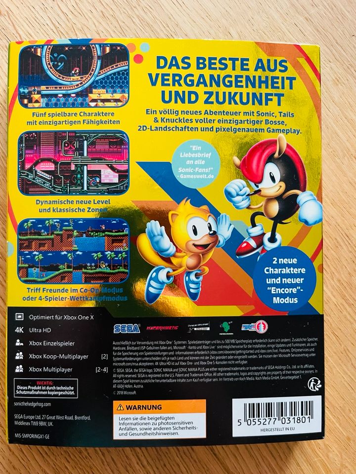 Sonic Mania plus Xbox one + artbook in Troisdorf