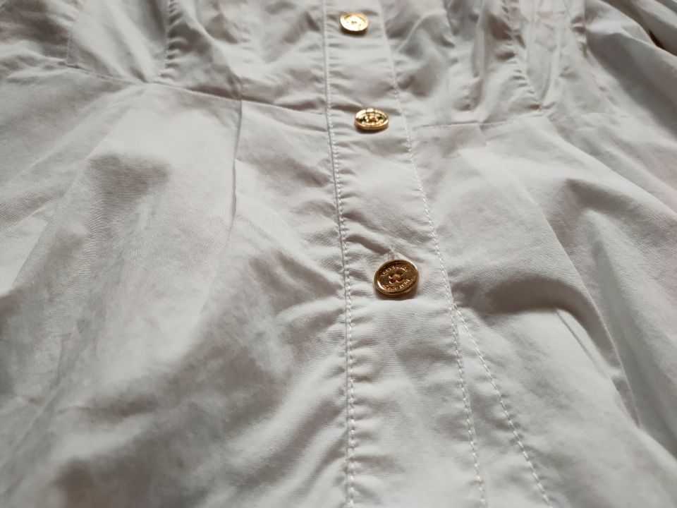 TORY BURCH elegante Sommer Bluse mit 3/4 Arm Logoknöpfe Gr. S in Plochingen