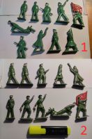 Revolutionssoldaten 20St Blei USSR Spielzeug 60er Düsseldorf - Eller Vorschau