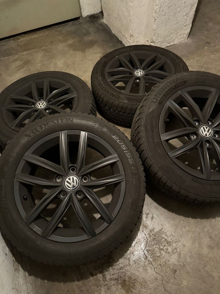 4x Original VW Golf 7 Alufelgen Mit Winterreifen 205/55/R16 in Salzgitter