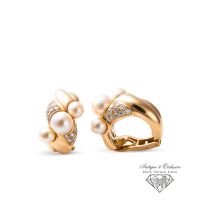 29g 18K 750 Gold Perle 1,55 Ct Diamant Ohrringe Ohr Clips Unikat Rheinland-Pfalz - Igel Vorschau