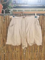 Bershka Shorts High waist Leinen Viskose Gr.S Creme beige München - Au-Haidhausen Vorschau