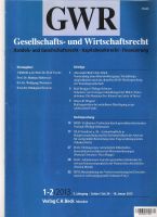 GWR, Gesellschafts- und Wirtschaftsrecht, 2013 und 2017. Niedersachsen - Laatzen Vorschau