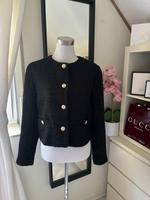 Zara Jacke Blazer Bouclé Schwarz Gr.M Neu ohne Etikett Hessen - Sinn Vorschau