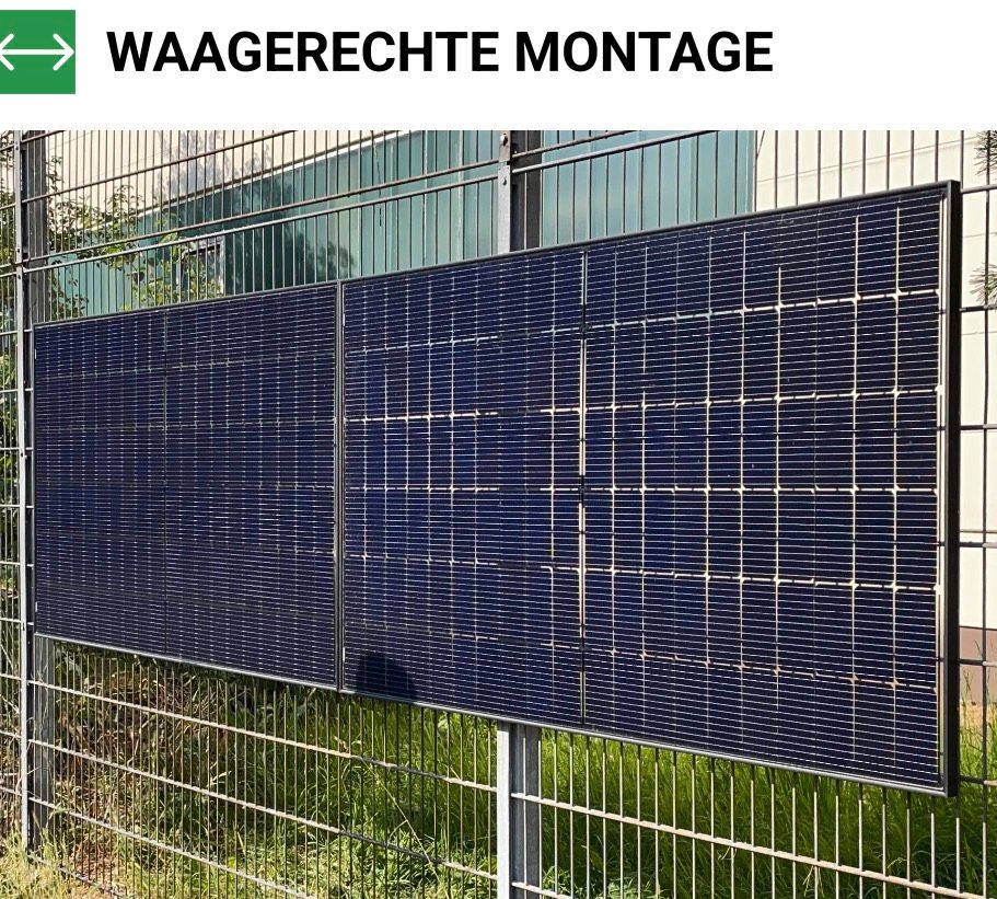 ZaunPV Montagepaket für 1 x PV-Modul Stahl Schwarz Solarmodule Photovoltaik in Moers