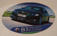 Aufkleber BMW Alpina B3 Biturbo, ca. 15 cm breit, gebraucht Hessen - Dautphetal Vorschau