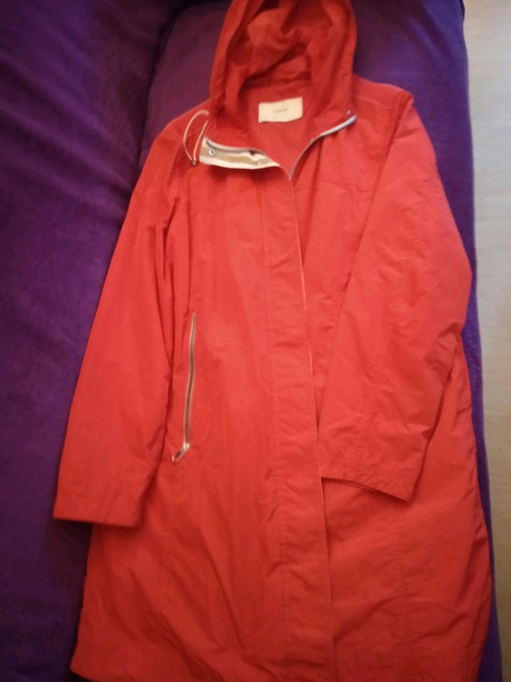 TAIFUN Regenjacke Mantel Rot Größe 46 Zwei-Wege Reißverschluss in Hamburg