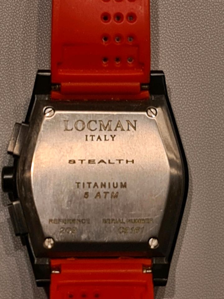 LOCMAN STEALTH TITANIUM 5ATM schwarz rot in Ottobrunn