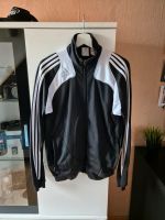 Adidas Vintage Trainingsjacke schwarz weiß Größe 170 Hessen - Lollar Vorschau