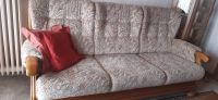 Vintage Sofa Couch Dreiersitzer Echtholz Schleswig-Holstein - Norderstedt Vorschau