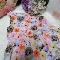 ❤ H&M ❤ zuckersüßes Sommerkleid Kätzchen Blumen Katzen flowers Hessen - Solms Vorschau